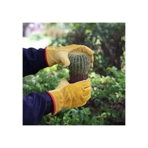 OZERO Guantes de trabajo de piel de vaca con agarre_5