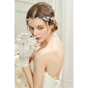 Babeyond Mujeres bodas dama de honor tiara vidrio_4