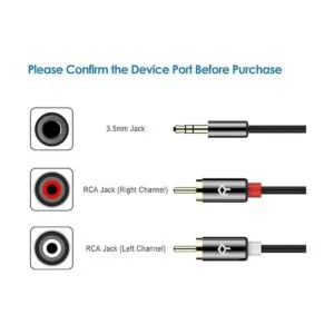 Rankie Cable estéreo de audio adaptador RCA de 0.138 in a_2