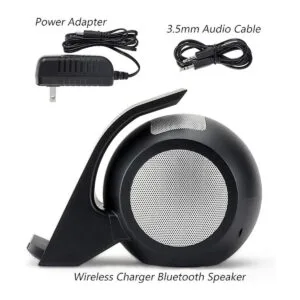 CENSHI Cargador inalámbrico rápido con altavoz Bluetooth_3