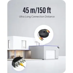 ANNKE 4 Cable de alimentación de video de 150 pies para_4