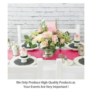 Camino de mesa con lentejuelas de 12 x 108 pulgadas._2