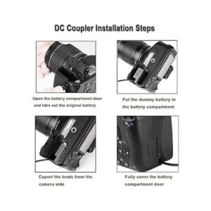 TKDY Kit de cargador para Canon de batería ficticia ACKE8_3