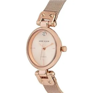 Anne Klein. Reloj de pulsera de malla con esfera de_2