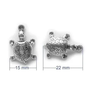 Cuentas de tortuga con dije de mar para hacer joyas_2