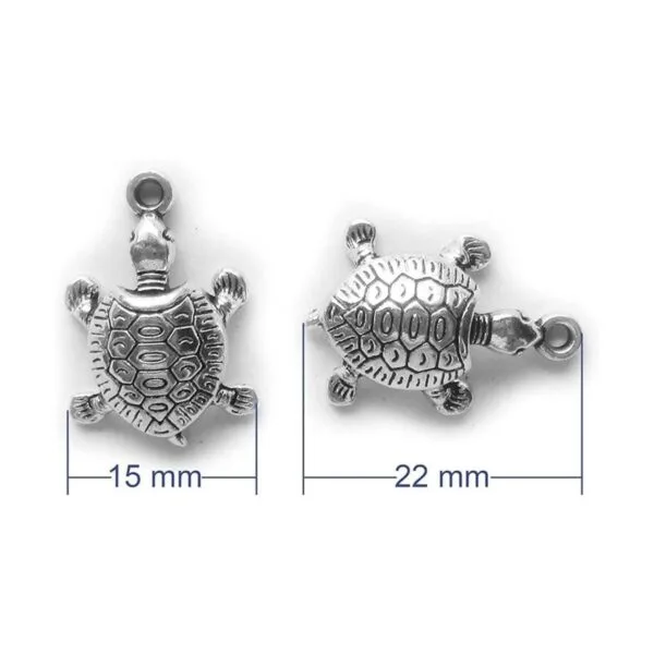 Cuentas de tortuga con dije de mar para hacer joyas_2