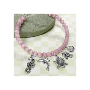Cuentas de tortuga con dije de mar para hacer joyas_3