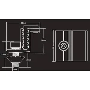 Smarkey Kit de montaje de panel solar Z 4 unidades_4
