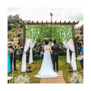 DearHouse Hiedra artificial y guirnalda de eucalipto Hojas_3