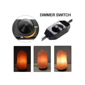 Haraqi Cable de lámpara de sal del Himalaya y bombilla con_4