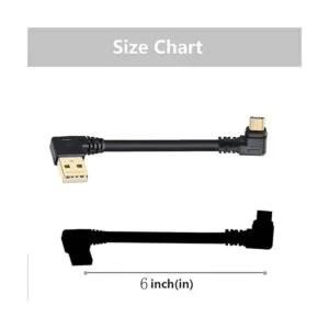 Cable de carga rápida USB corto de 90 grados cable micro_5