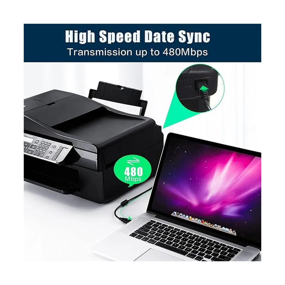 Inovat Cable USB para impresora térmica DYMO Lablewriter_5