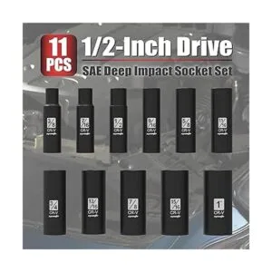 EPAuto Juego de dados de impacto profundo SAE de 12_3