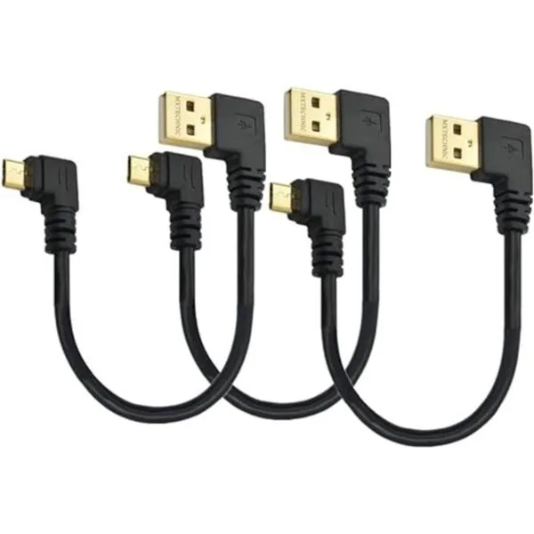 Cable de carga rápida USB corto de 90 grados cable micro_1
