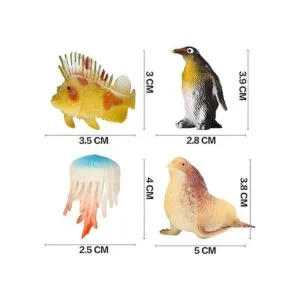 Animal del mar del océano paquete de 52 mini juguetes de_5