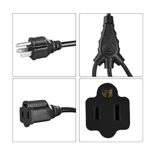 DEWENWILS Divisor de cable de extensión de luz de 18_6