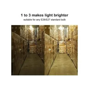 Dicuno 5 en 1 E26E27 Adaptador de enchufe soporte de_6