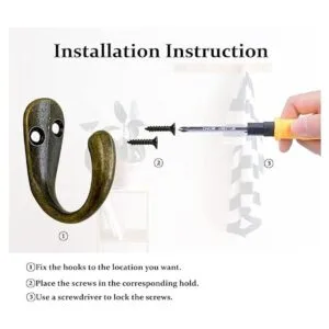 Ganchos para tazas de café 20 ganchos de bronce vintage_4