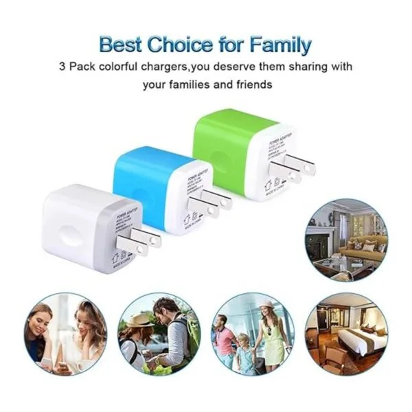 Adaptador de pared USB enchufe de cargador de pared USB_4