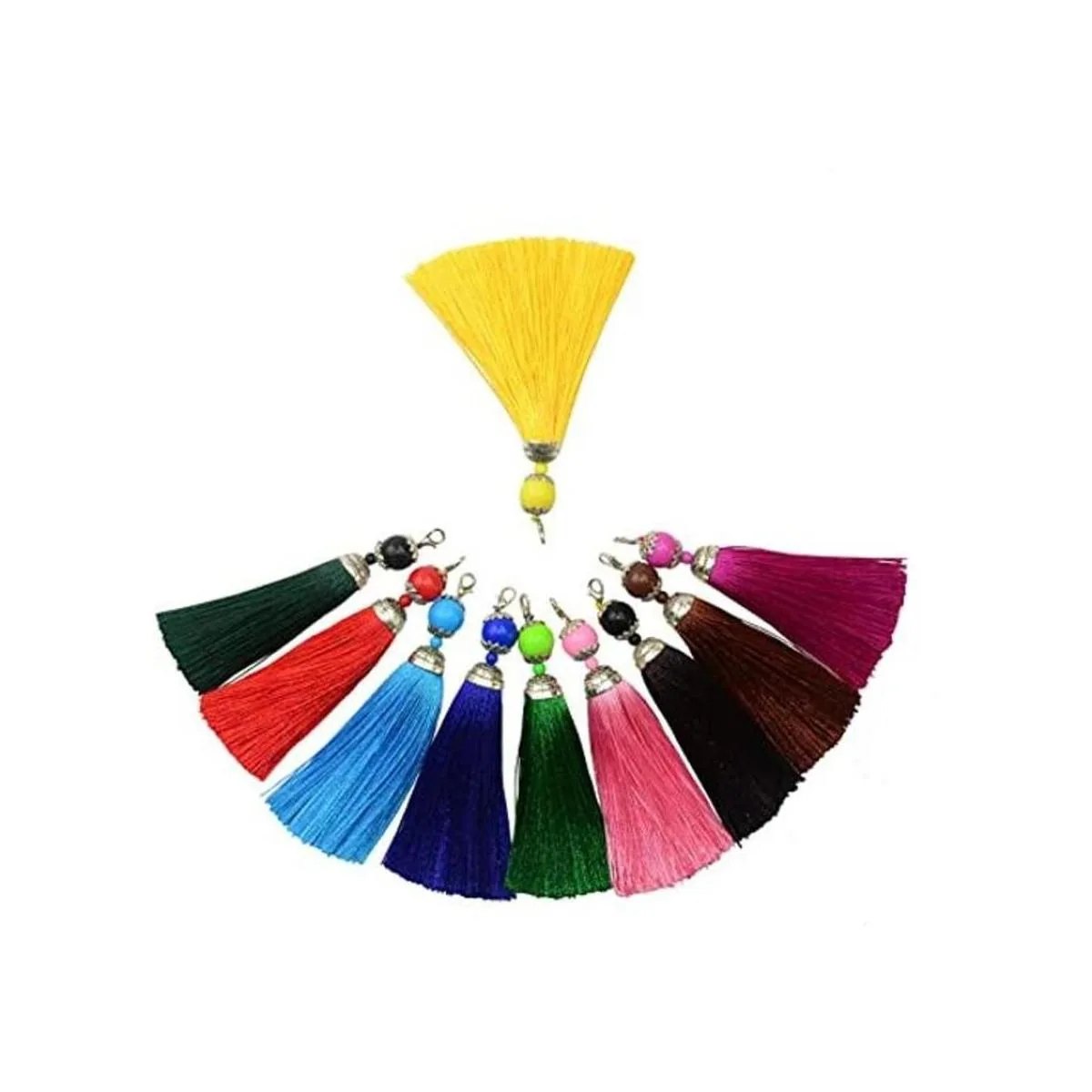 Makhry 10 unidades de 4.5 in hecho a mano seda hilo_1