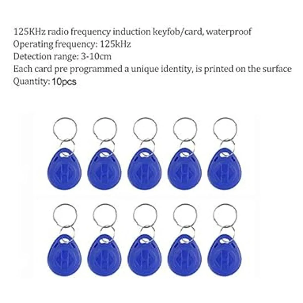 20 RFID Keychains la lluvia impermeable Cover Metal_5