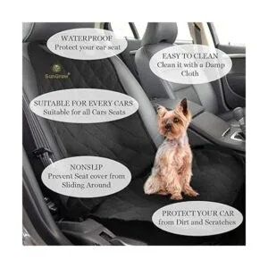 SunGrow Funda para asiento delantero para hurón y perro_3