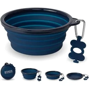 Bonza Cuenco plegable grande para perros de 33.8 fl oz_1