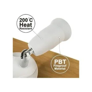 Dicuno 5 en 1 E26E27 Adaptador de enchufe soporte de_5