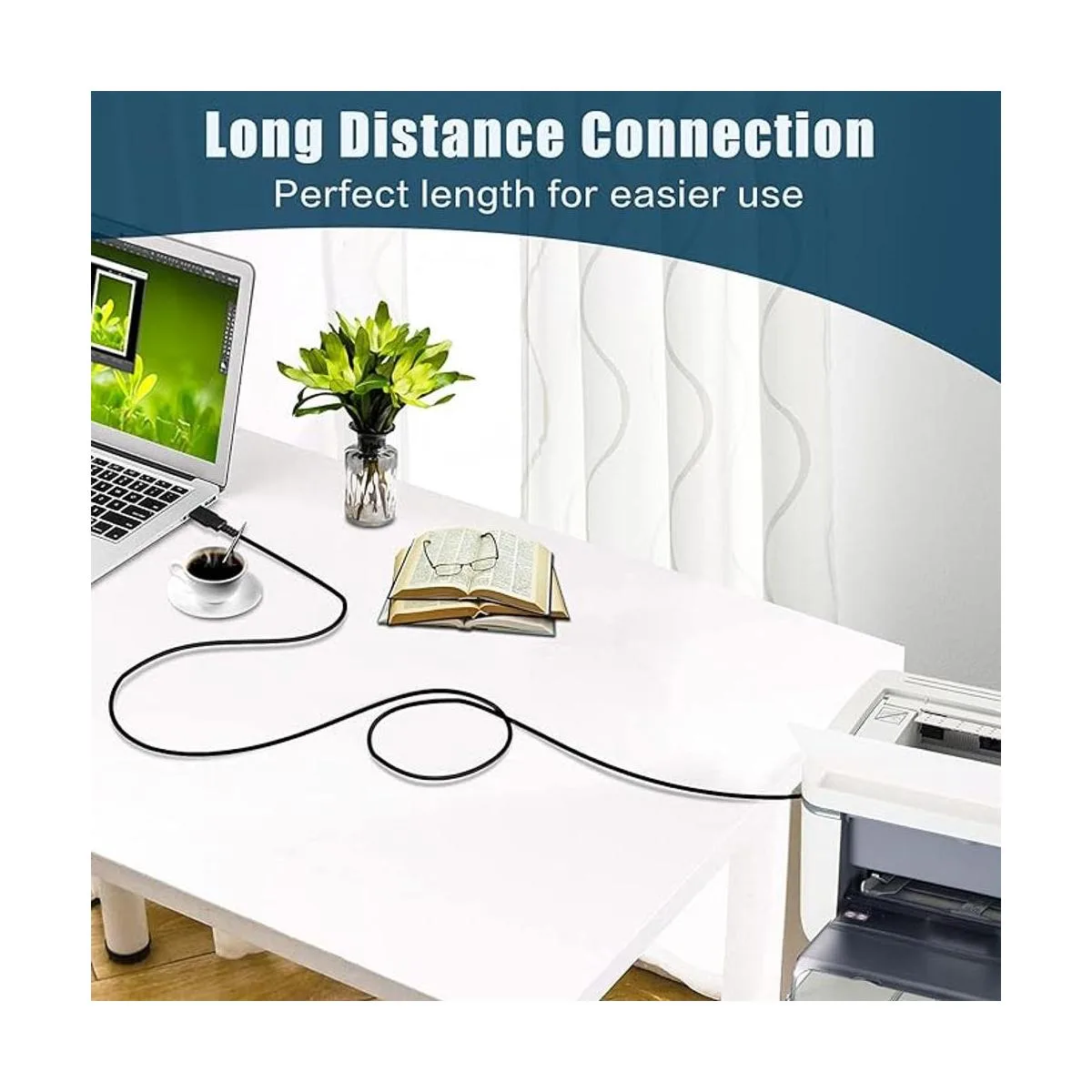 Inovat Cable USB para impresora térmica DYMO Lablewriter_6