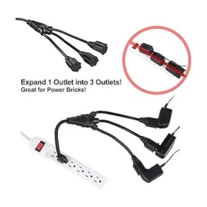 DEWENWILS Divisor de cable de extensión de luz de 18_4