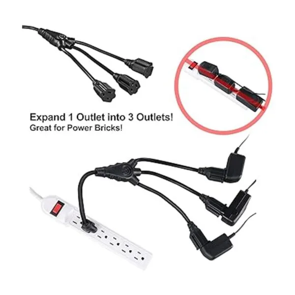 DEWENWILS Divisor de cable de extensión de luz de 18_4