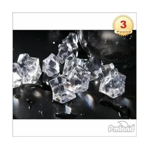 PMLAND Piedras de hielo acrílicas transparentes gemas de_3