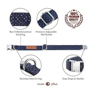 Collar ajustable Lionet con forma de pajarita para gatos y_3