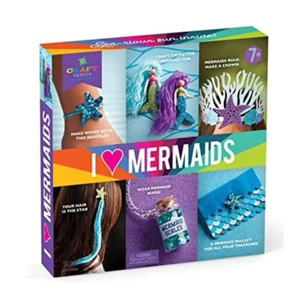 Crafttastic Kit de sirenas I Love El kit de manualidades_1