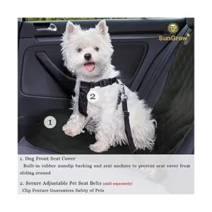 SunGrow Funda para asiento delantero para hurón y perro_6