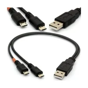 Cable Micro USB Y Splitter USB 2.0 A a Dual Micro B Power_1