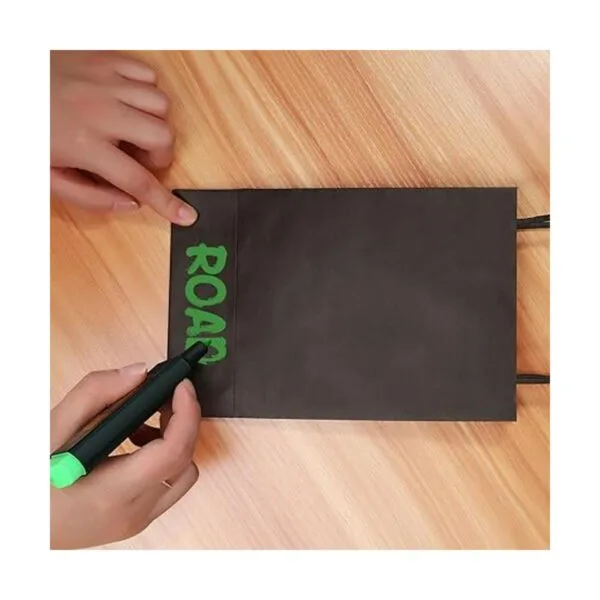 Ronvir 100 bolsas de regalo negras de 5.25 x 3.25 x 8_5