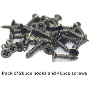 Ganchos para tazas de café 20 ganchos de bronce vintage_5