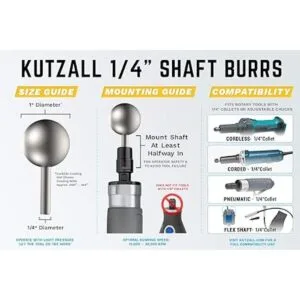 Kutzall Extreme Sphere Rebaba giratoria de 14 pulgadas_3
