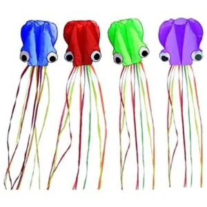 Juego de 4 cometas de pulpo grandes y redondas de 157.5_1