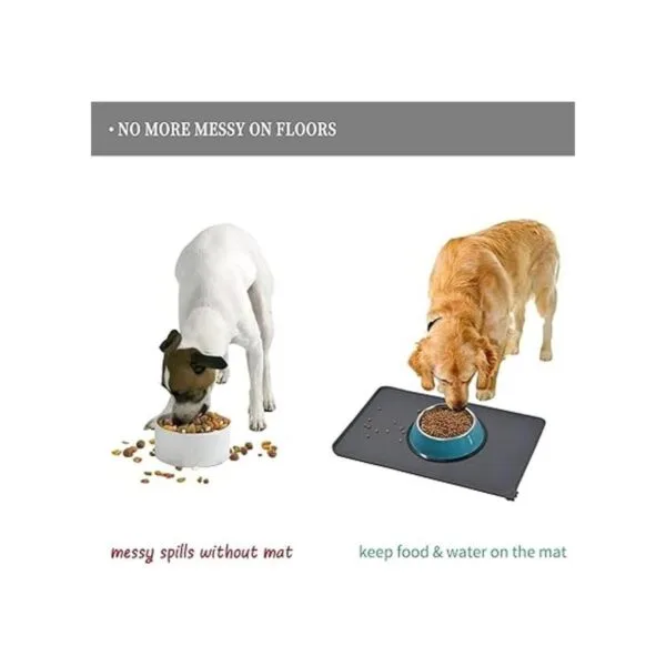 Reopet Silicone Dog Cat Bowl Mat NonStick Food Pad Water_7