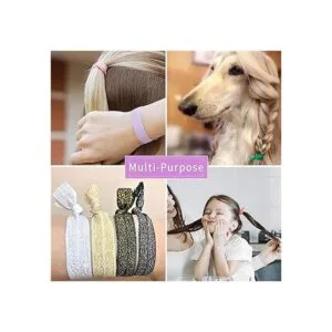 79STYLE 100 cintas elásticas para el cabello sin_5