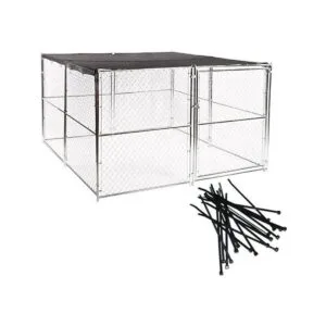 HomeABC Panel de lona con ojales para perrera 90_2