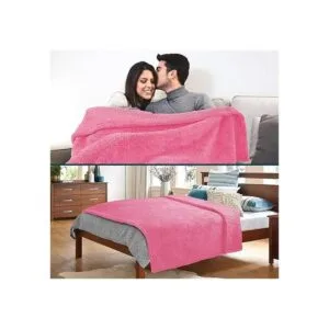 PAVILIA Cobija de felpa sherpa y microfibra muy suave y_4