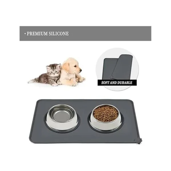 Reopet Silicone Dog Cat Bowl Mat NonStick Food Pad Water_3