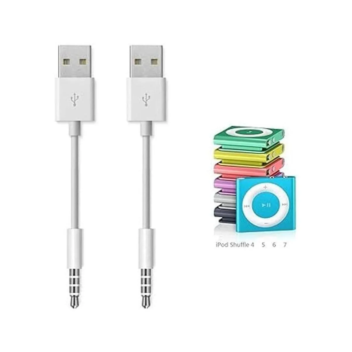 Amicable Cable de fecha USB de repuesto para iPod Shuffle_2
