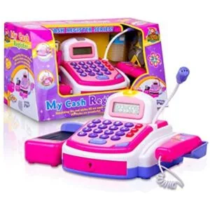 CifToys Juego de caja registradora de juguete de cajero_1