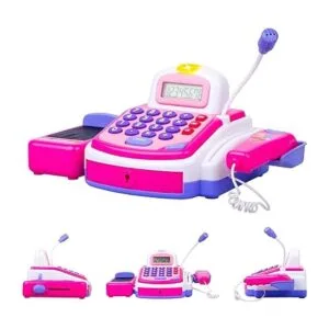 CifToys Juego de caja registradora de juguete de cajero_2