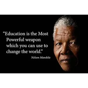 Póster de cita de Nelson Mandela de 24 x 16 pulgadas_1