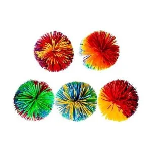 Hibery Paquete de 5 bolas de cuerda de mono grandes_5